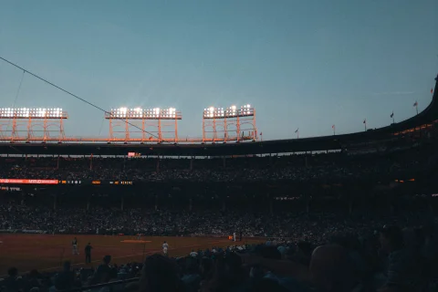 Baseball stadium; illustrative sport photography