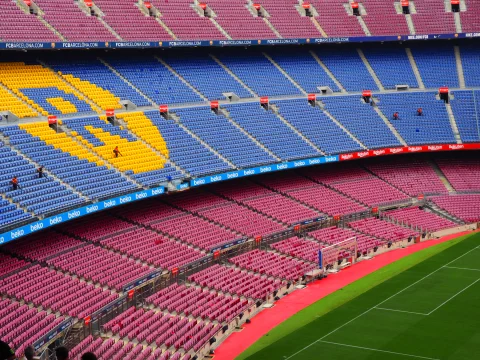 Camp Nou, photographed in 2018 before redevelopment